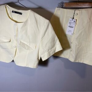 Zara set skirt and top XS